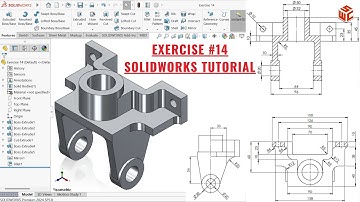 SolidWorks 3D Modeling Tutorial – Exercise 14 | Step-by-Step Guide