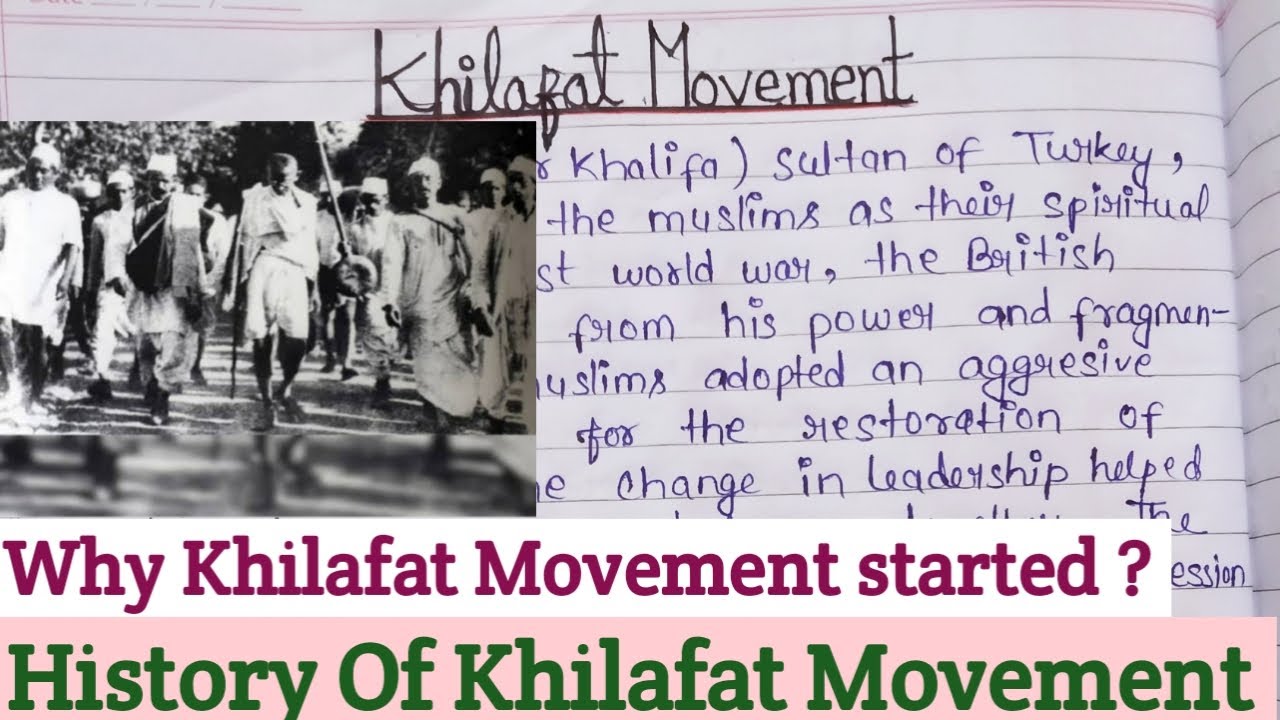 write an essay on khilafat movement