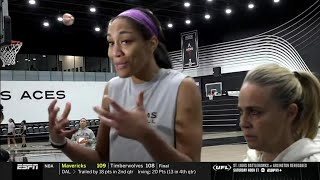 ESPN, Becky Hammon, A'ja Wilson, Claim No WNBA Players Are Hating On Caitlin Clark & Her Popularity