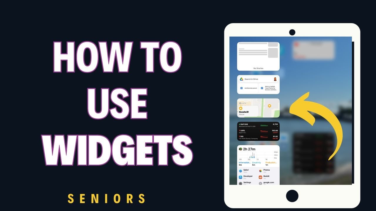 iPad Widgets for Seniors: Easy Lock Screen Hacks! - YouTube