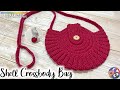 Crochet shell crossbody bag  tutorial