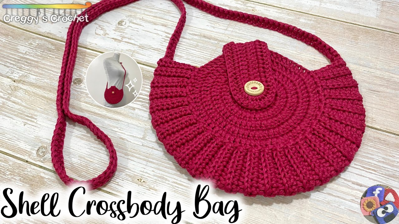 CROCHET “Shell” Crossbody Bag | Tutorial - YouTube