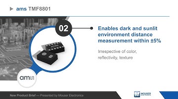 ams TMF8801 1D Time-of-Flight Sensor — New Product Brief | Mouser Electronics