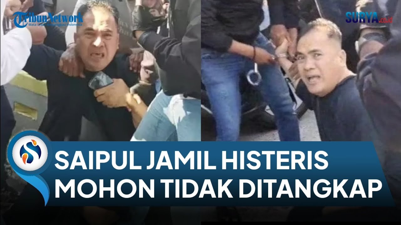 KRONOLOGI Penangkapan Saipul Jamil di Jalur Busway. Teriak Histeris Memohon Tak Dibawa