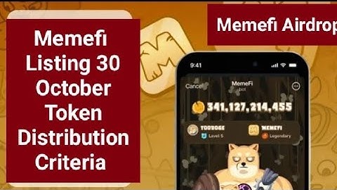 Memefi Listing 30 Oct!Memefi snapshot !