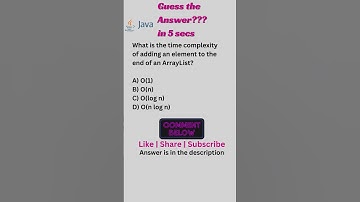 Time complexity of ArrayList | Java Interview Questions #coding #javashorts
