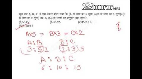 RATIO & PROPORTION | IIT JEE