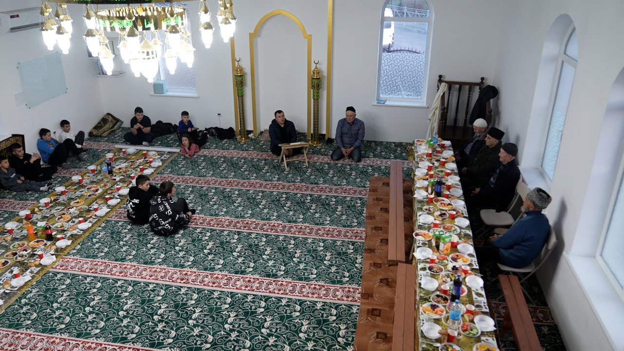 Коллективный ифтар провели в мечети села Къабурчакъ