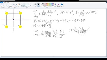 Example: Total force on one charged particle caused by other particles. (part 1)