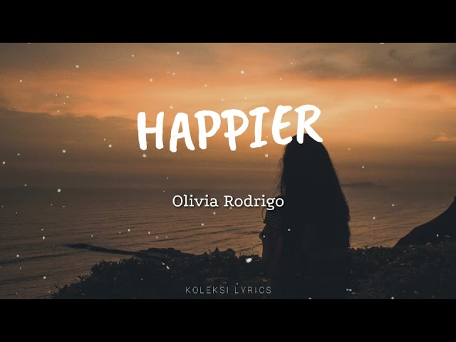 Happier - Olivia Rodrigo | cover by Nadine Abigail ( Cover + Lyric ) class=