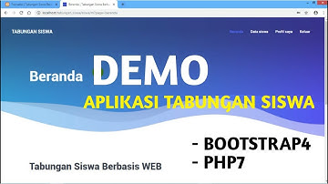 DEMO APLIKASI TABUNGAN SISWA BERBASIS WEB