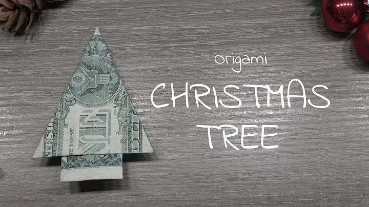 Dollar Bill Origami CHRISTMAS TREE easy and fast, how to fold a CHRISTMAS TREE fast and easy