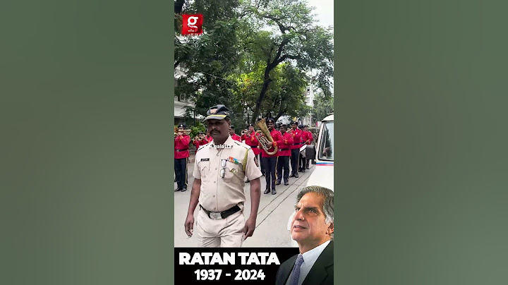 😭ரத்தன் டாடா உடலுக்கு அரசு மரியாதை | 💔 Ratan tata Passed Away