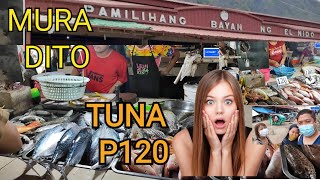 MURA DITO - EL NIDO PUBLIC MARKET-FRESH SEAFOOD AND MANY MORE FOR A VERY CHEAP PRICES -PWEDE PALUTO