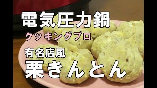 電気圧力鍋クッキングプロで中津川有名老舗店風に栗きんとんを作りました/冷凍保存も可