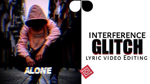 How to create interference glitch lyrics video in inshot | Video Editing in Inshot app