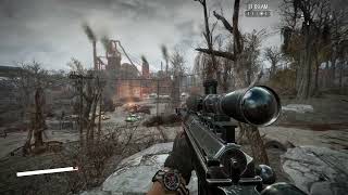 Sniping with the Anti Materiel Rifle weapon mod in Fallout 4!