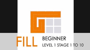 Fill one line puzzle game  | walkthrough Beginner level 1 stage 1 to 10