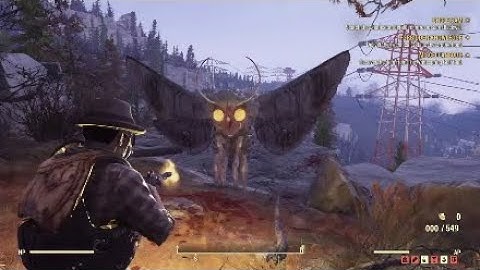 Fallout 76!Vengeful MothMAN!