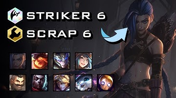 Striker 6 Jinx / TFT best meta comps guide SET6.5 ranked gameplay / Scrap 6 Sivir
