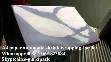 A4 paper automatic shrink wrapping L sealer,L bar sealer & shrink tunnel