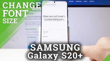 How to Change Font Size in Samsung Galaxy S20+ | Customize Display