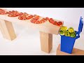 Satisfying marble run race asmr  haba wave and ticking course and bath hole and garbage can