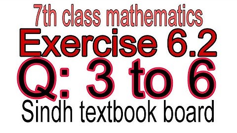 Exercise 6.2 Question 3 to 6 class 7th Math || Direct and inverse variation || Sindhtext