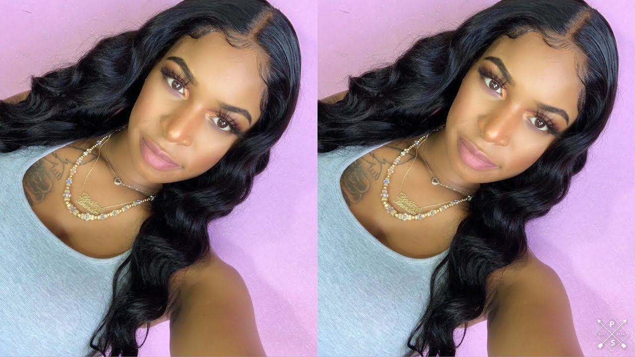 Pre Plucked 360 Full Lace Front Wig Natural Wave Wig Install Amazon
