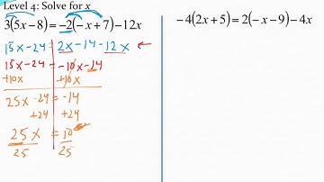 Solving More Complicated Linear Equations