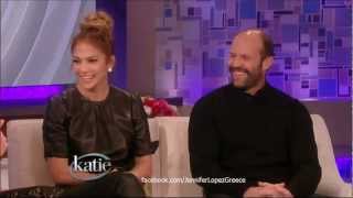 Jennifer Lopez & Jason Statham on 'Katie Couric Show' 25/1/13  Talks 'Parker' Movie (HD)