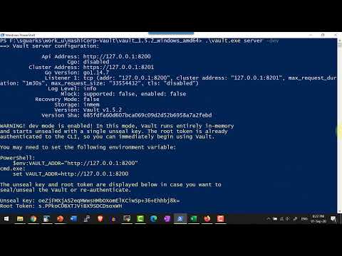 HashiCorp Vault Windows Installation - Video 4