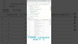 FROM clause part 1