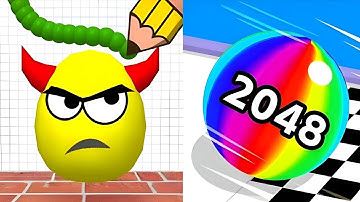 Ball Run 2048 vs Draw To Smash Android iOS Gameplay SpeedRun #1
