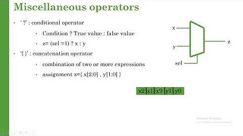 Verilog HDL tutorial in arabic #8 data operators part2