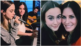 Courteney Cox & Daughter Coco Arquette Perform A Cover Of Taylor Swift's 'Cardigan'