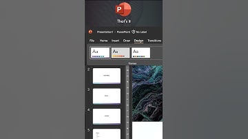 Apply one slide design to all slides - PowerPoint tips