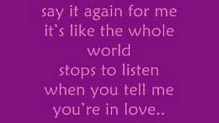 Video thumbnail of "Say It Again - Marie Digby [song && lyrics]"