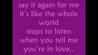 Say It Again - Marie Digby [song && lyrics]