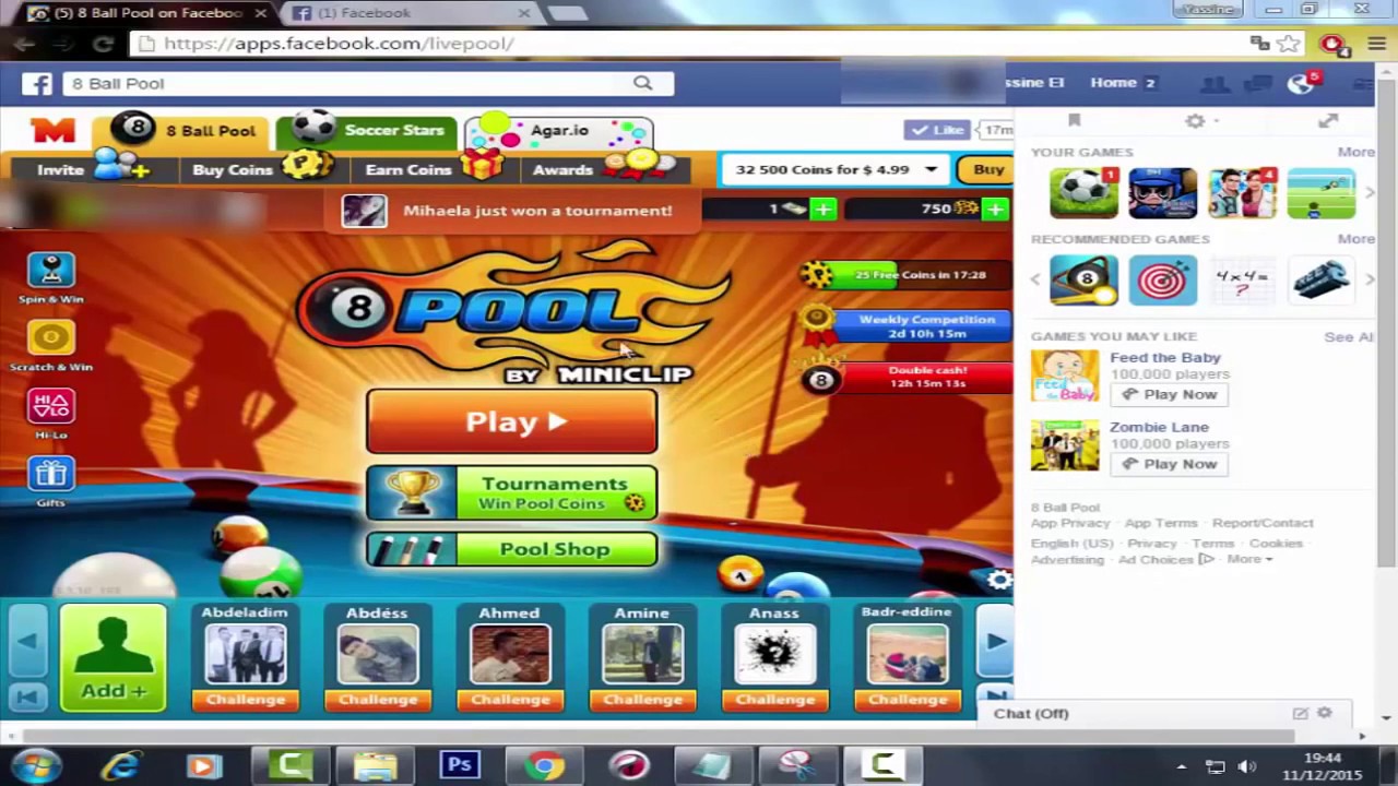 Ø·Ø±ÙŠÙ‚Ø© ØªÙ‡ÙƒÙŠØ± Ù„Ø¹Ø¨Ø© ball pool 8 How to hack 8 ball pool l 2017 - 