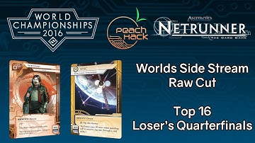 Netrunner 2016 World Champs Top 16 - Raw Stream Cut - Whizzard vs. SYNC - Loser