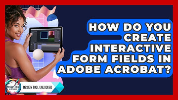 How Do You Create Interactive Form Fields In Adobe Acrobat? - Design Tool Unlocked