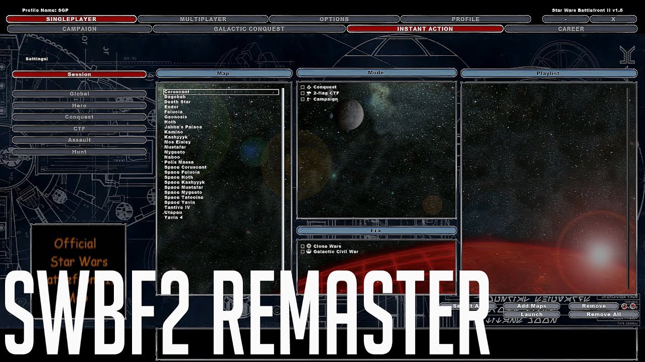 ModDB on X: Download and play all the mods for the Star Wars Battlefront II  remaster project with the v1.0 installer    / X