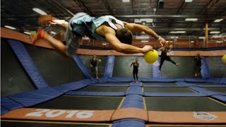 Trampoline Vs Dodgeball Parkour! At Sky Zone!