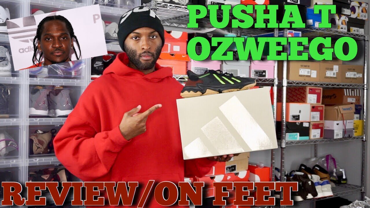 ozweego pusha t on feet