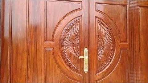 lắp cánh cửa_ cửa chính 4 cánh đẹp - cửa gỗ đẹp- cửa gỗ