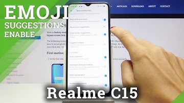 How to Enable Predictive Emoji in Realme C15 - Activate Emoji Suggestions
