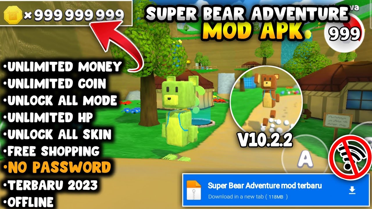 Super Bear Adventure Mod APK 2023 (unlimited money) Download