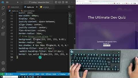 ASMR Programming - Coding a Quiz Game | No Talking