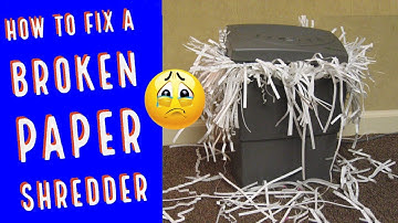 How to Fix a Broken Paper Shredder Fast and Easy Teardown and Repair